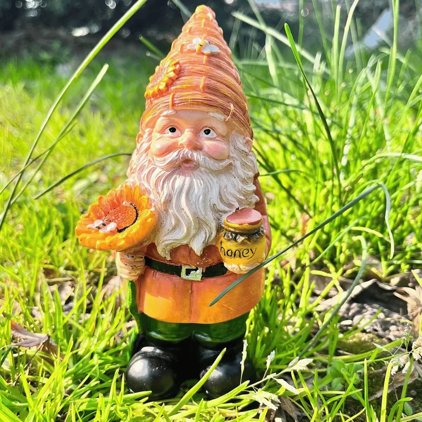 Honey Bee Garden Gnome - Decorative Figurine